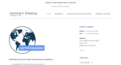 Desktop Screenshot of carminataxlaw.com